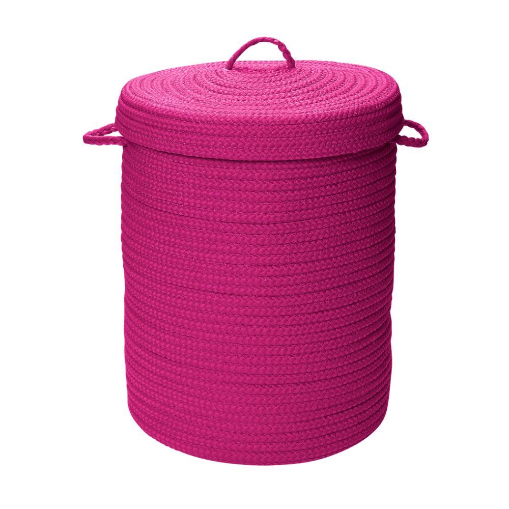 Colonial Mills H930A018X030 Simply Home Solid Magenta 18x18x30 hamper w/ lid
